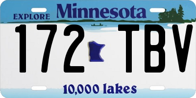 MN license plate 172TBV