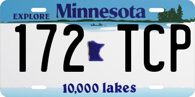 MN license plate 172TCP