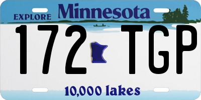 MN license plate 172TGP