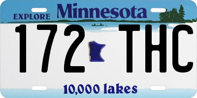MN license plate 172THC