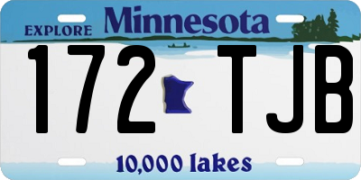 MN license plate 172TJB