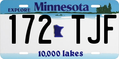 MN license plate 172TJF