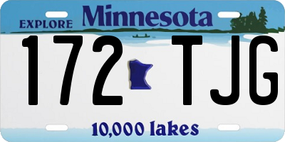 MN license plate 172TJG