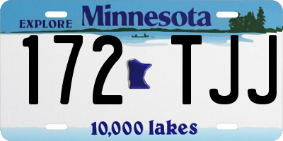 MN license plate 172TJJ