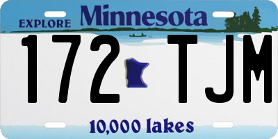 MN license plate 172TJM