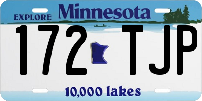MN license plate 172TJP