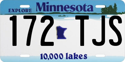 MN license plate 172TJS