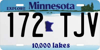 MN license plate 172TJV