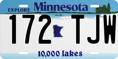 MN license plate 172TJW