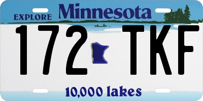 MN license plate 172TKF