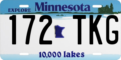 MN license plate 172TKG