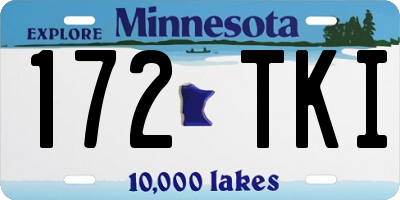 MN license plate 172TKI