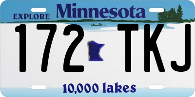 MN license plate 172TKJ