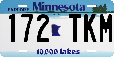 MN license plate 172TKM