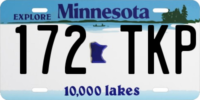 MN license plate 172TKP