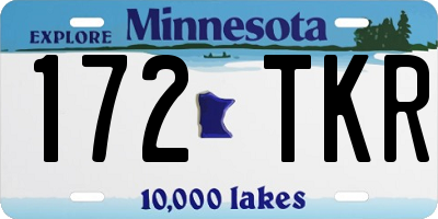 MN license plate 172TKR