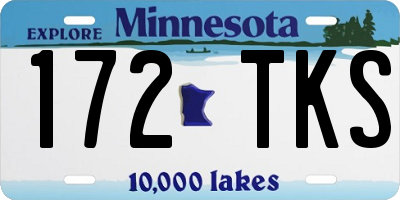 MN license plate 172TKS