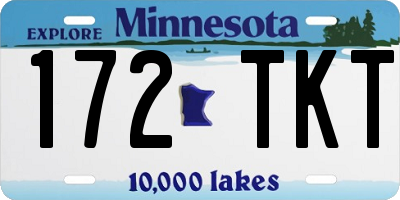 MN license plate 172TKT