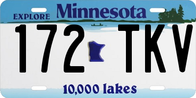 MN license plate 172TKV