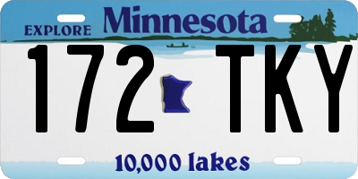 MN license plate 172TKY