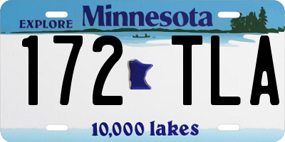 MN license plate 172TLA