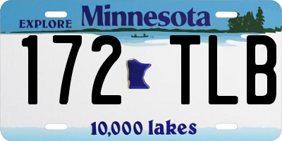 MN license plate 172TLB