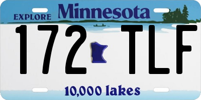 MN license plate 172TLF