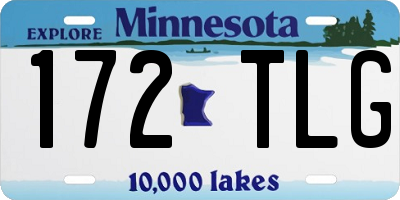 MN license plate 172TLG