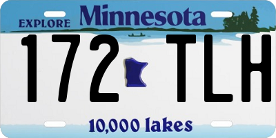 MN license plate 172TLH