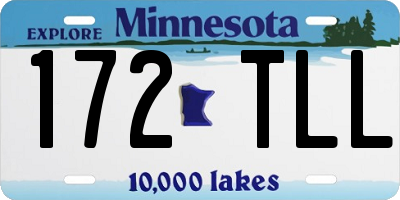 MN license plate 172TLL