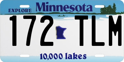 MN license plate 172TLM