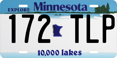 MN license plate 172TLP
