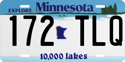 MN license plate 172TLQ