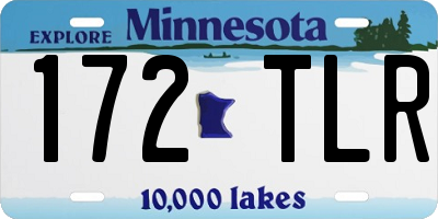MN license plate 172TLR