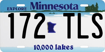 MN license plate 172TLS