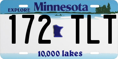 MN license plate 172TLT