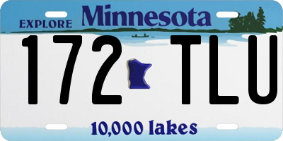 MN license plate 172TLU