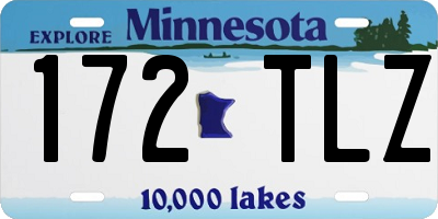 MN license plate 172TLZ