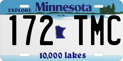 MN license plate 172TMC