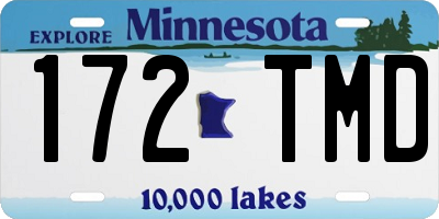 MN license plate 172TMD