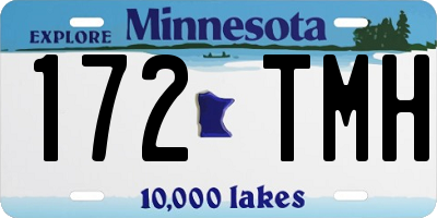 MN license plate 172TMH