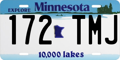 MN license plate 172TMJ
