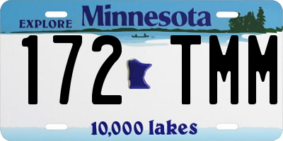 MN license plate 172TMM
