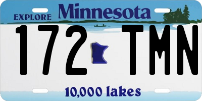 MN license plate 172TMN