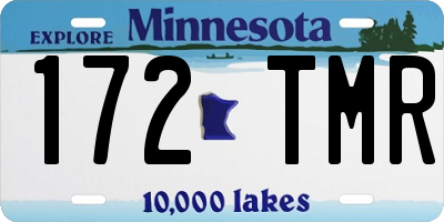 MN license plate 172TMR