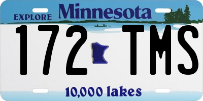 MN license plate 172TMS