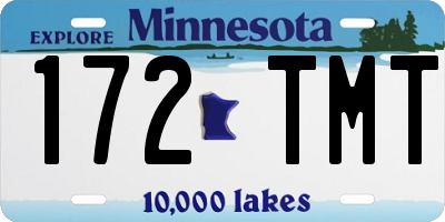 MN license plate 172TMT