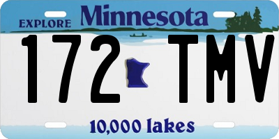 MN license plate 172TMV