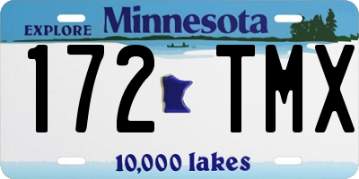 MN license plate 172TMX