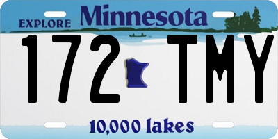 MN license plate 172TMY